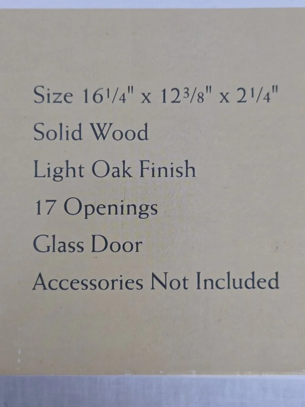 Vintage Wood Glass Door Trinket Curio Shelf Display NEW Cottagecore Grandma
